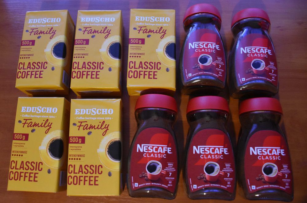 Zestaw kaw Eduscho Family 500g [5 szt.) +NESCAFÉ Classic 200g (5 szt.)