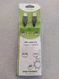Cabo METRONIC USB 3.0 Tipo A/A Macho/Macho 1,8m
