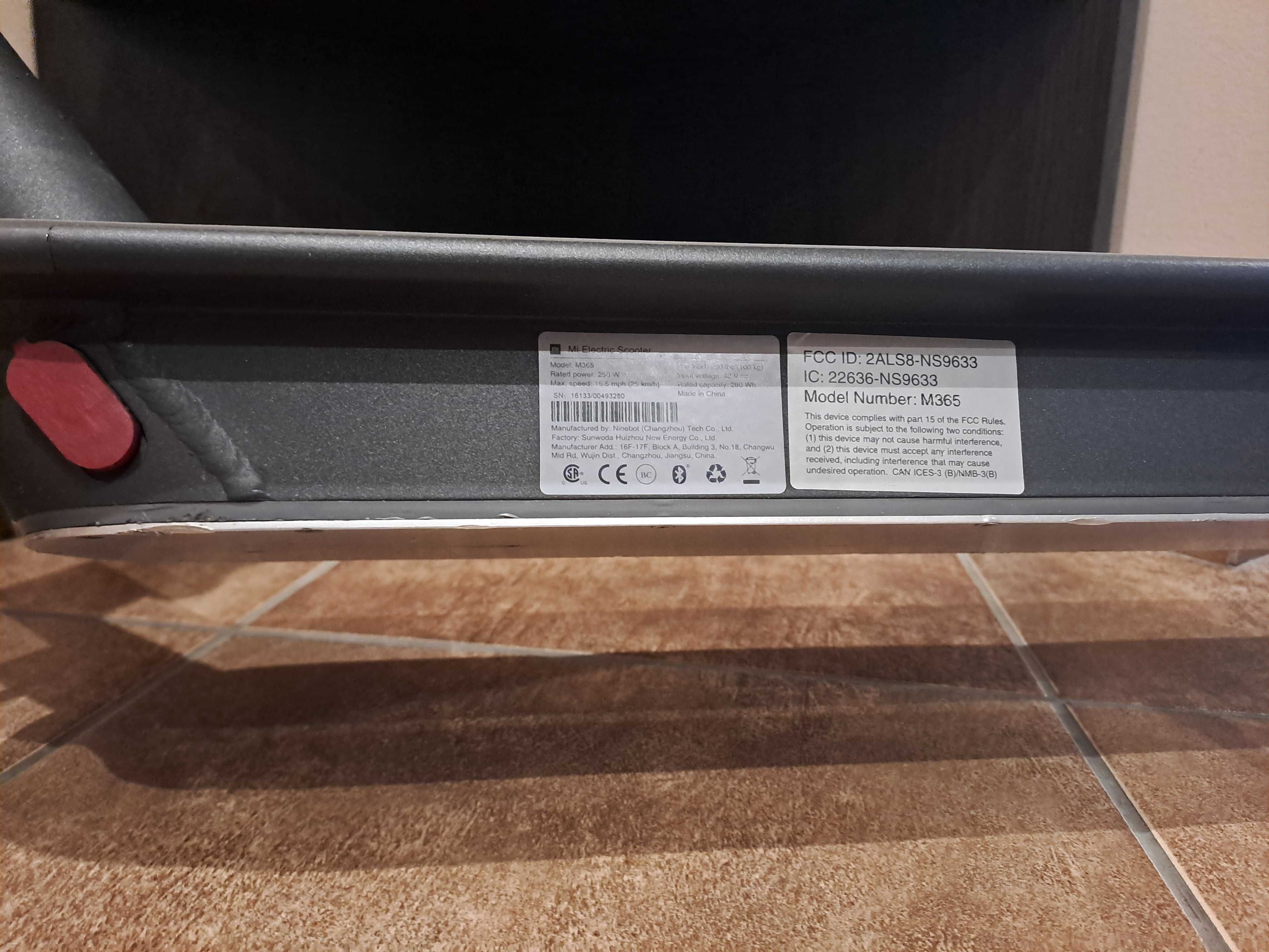 Hulajnoga elektryczna Xiaomi M365