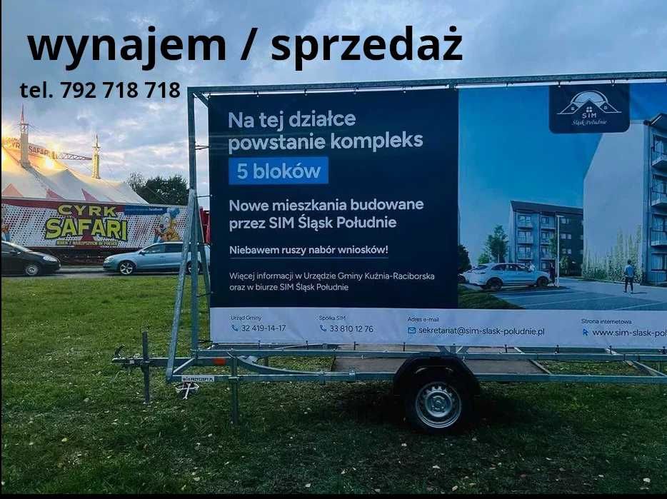 Przyczepa reklamowa - wynajem, sprzedaż, serwis