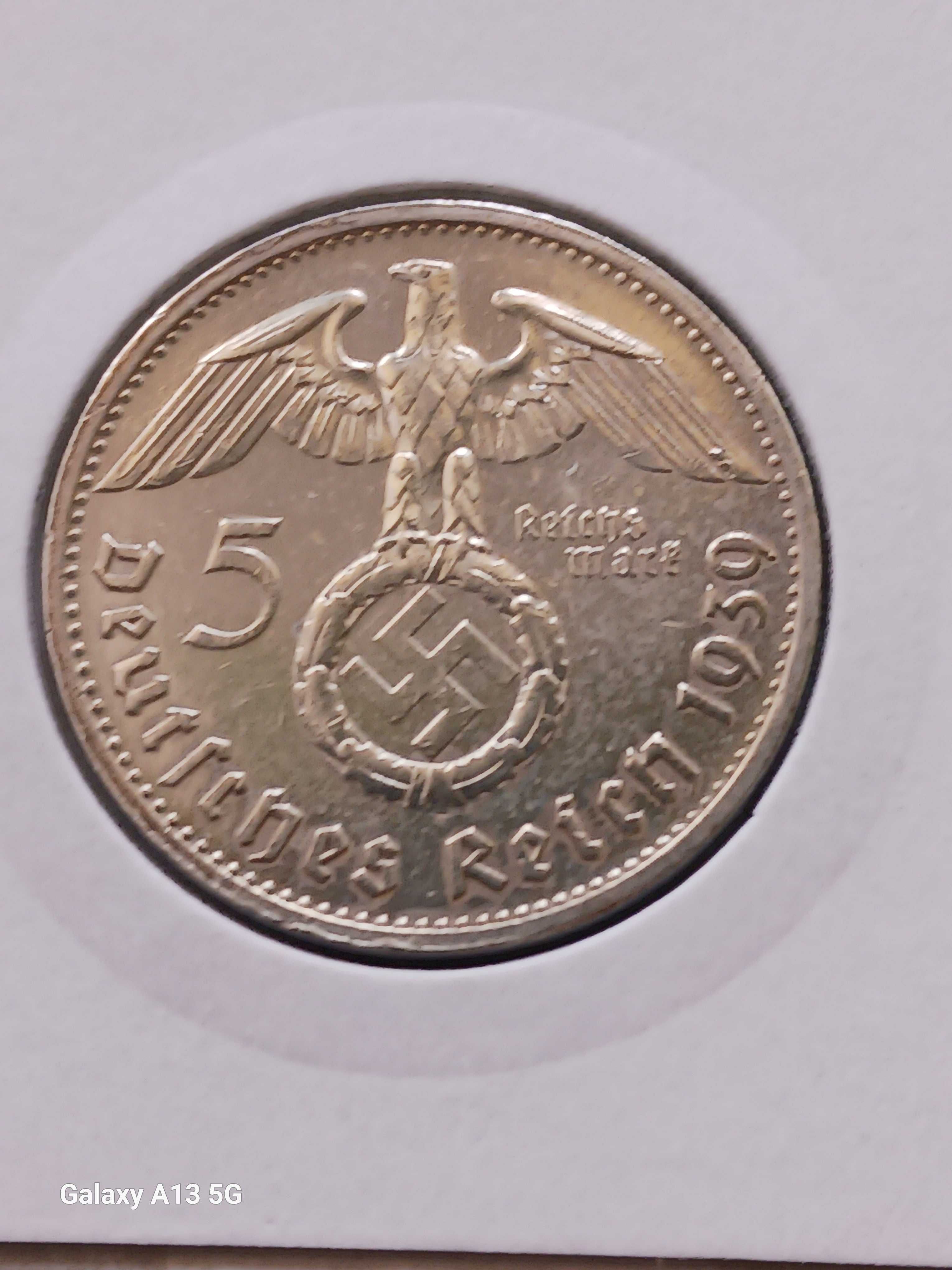 5 Marek Niemcy 1939 r. -Paul von Hindenburg - men. B - nr. 2