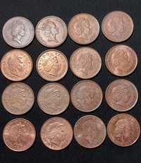 Монеты иностранные. Великобритания / Англия, 2 пенса, 16 штук