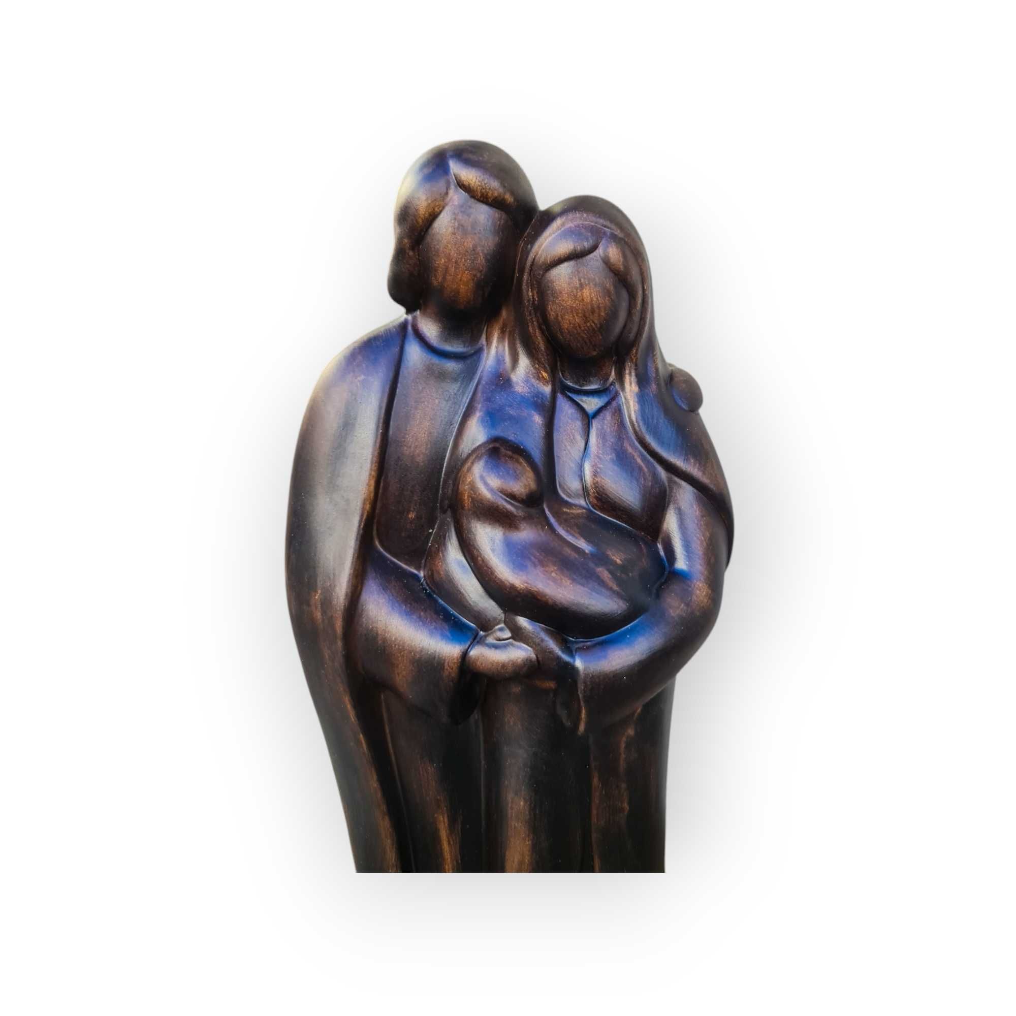 Estatueta Moderna Castanha Sagrada Família