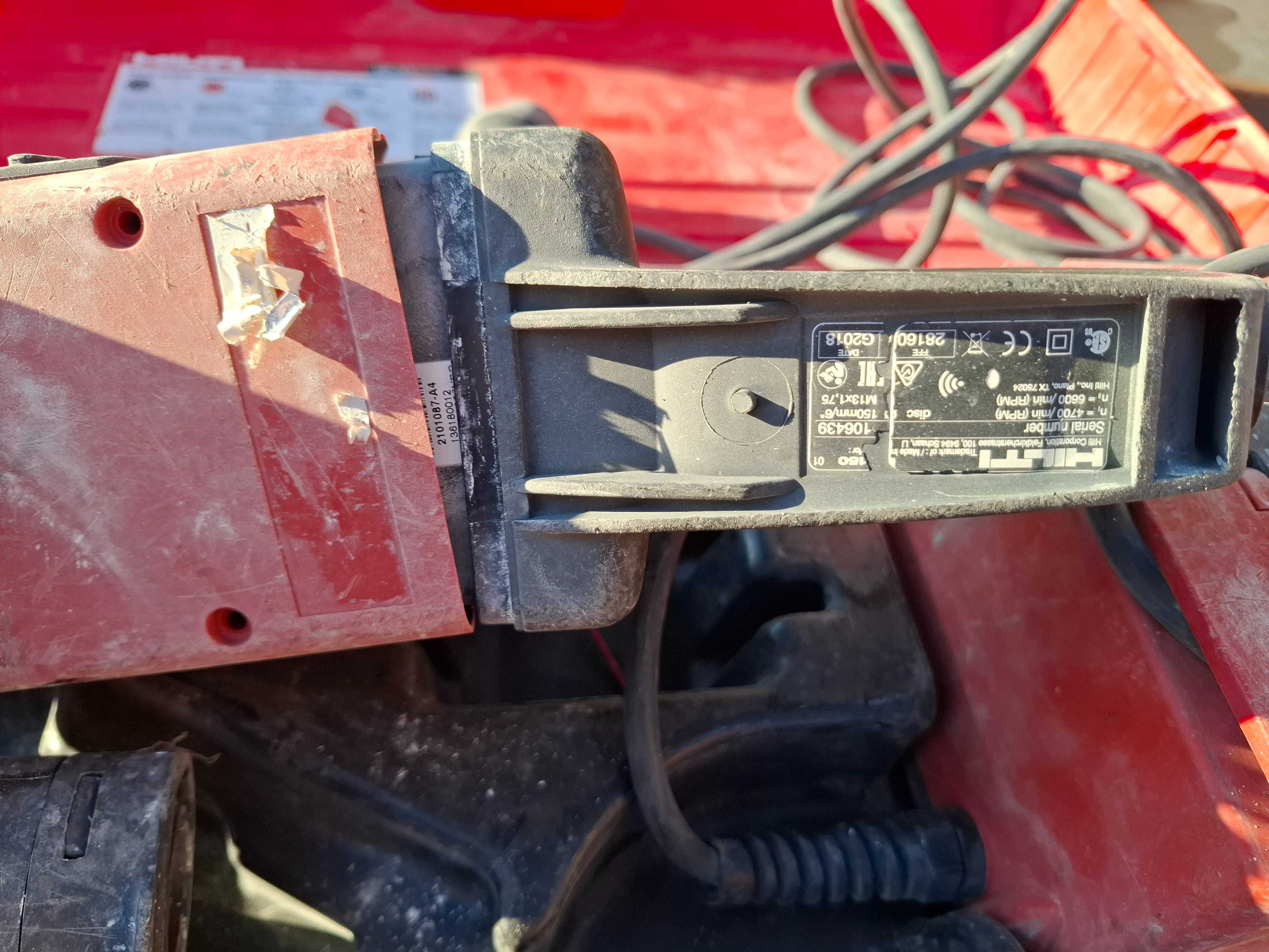 HILTI DG150 szlifierka do betonu DPC20 przetwornica