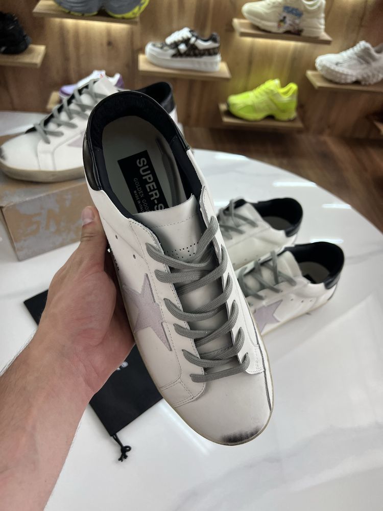 Кросівки Кеди GOLDEN GOOSE Super Star Logo White / Beige