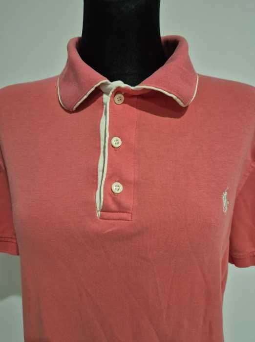 Różowa koszulka męska polo ala Ralph Laure*n