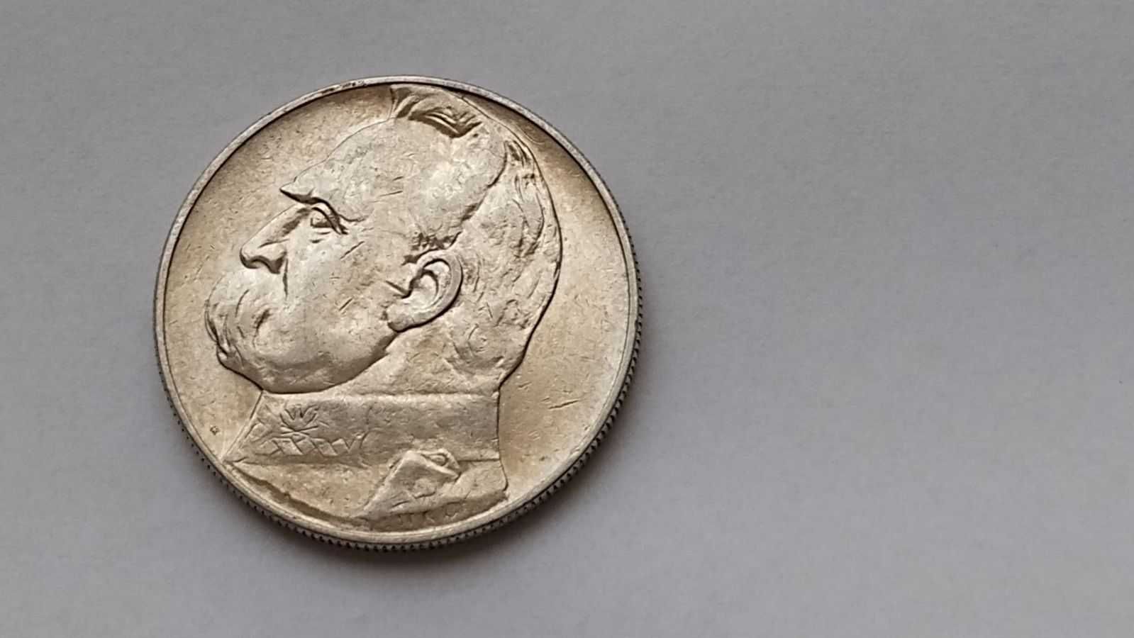 Moneta 10zł Józef Piłsudski 1936 srebro