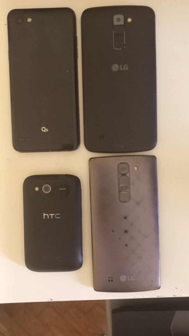 Smartfony retro LG + HTC – Android 6, kolekcja vintage, unikat!