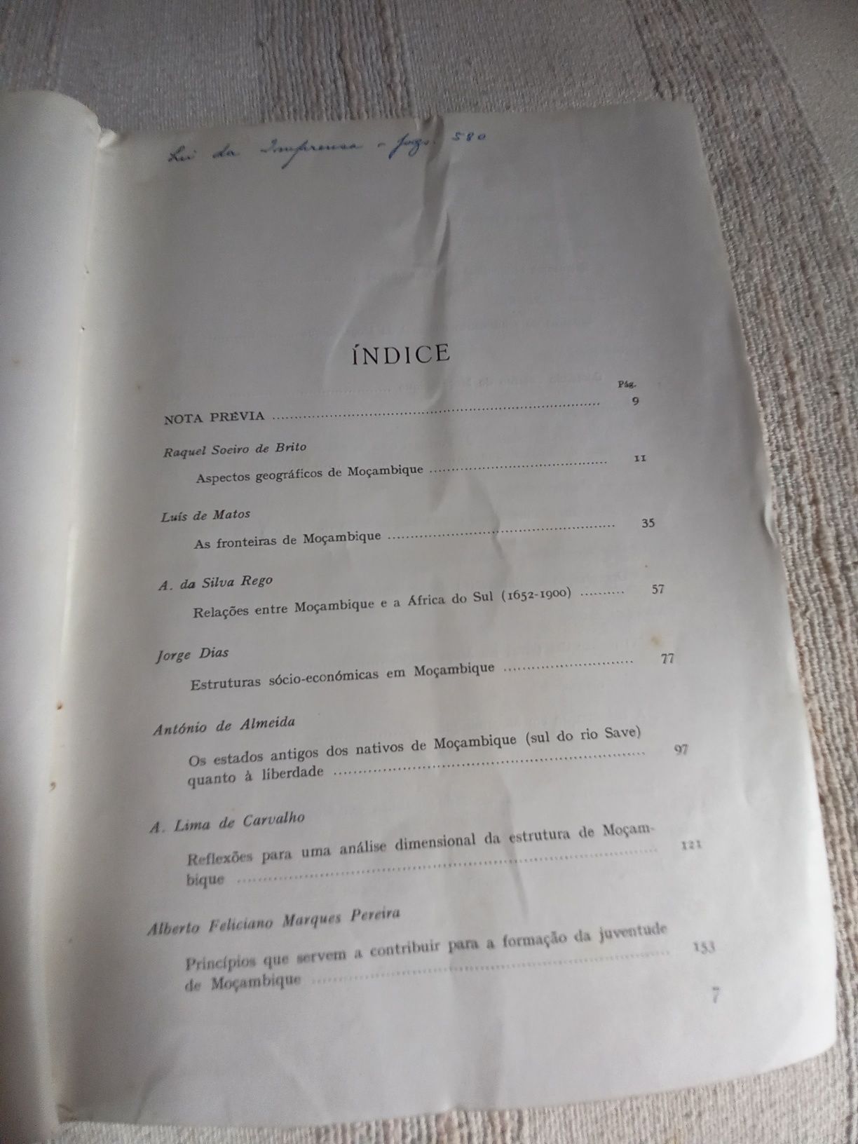 Moçambique Curso extensão universitária ano lectivo 1 9 6 4 - 1 9 6 5