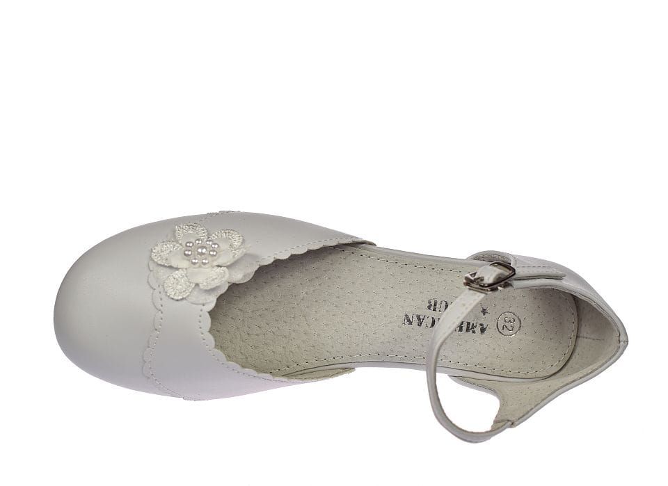Buty do komunii balerinki białe komunijne Kom 50/23 rozm. 32