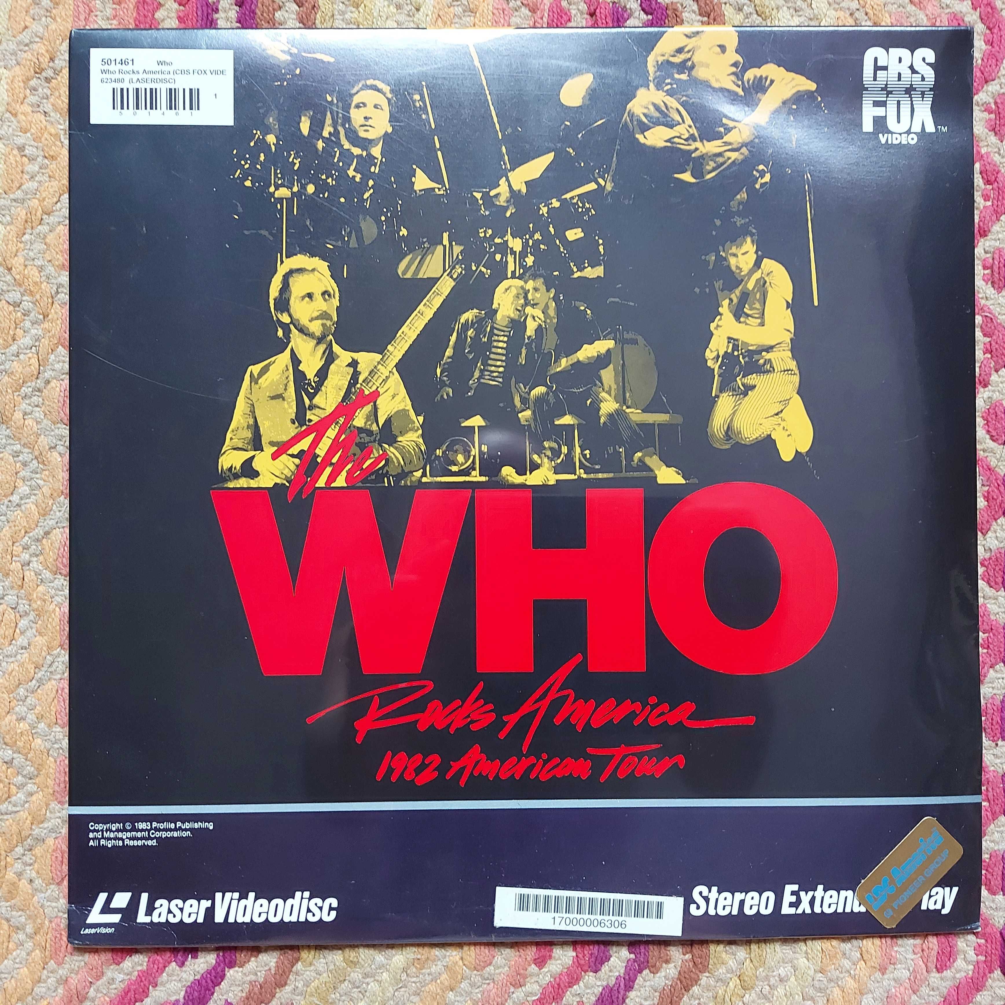 Laserdisc The Who: Rocks America  1982  US  ( NOWY )