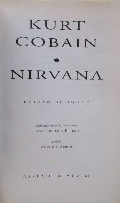 Kurt Cobain - - - Nirvana - - - - - Livro