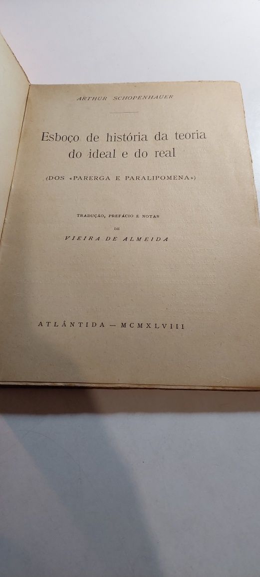 Esboço de História da Teoria do Ideal e do Real (Atlântida, 1948)