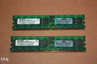 2 X módulo memória ddr2-400 1gb (pc2-3200r) para servidores hp usado