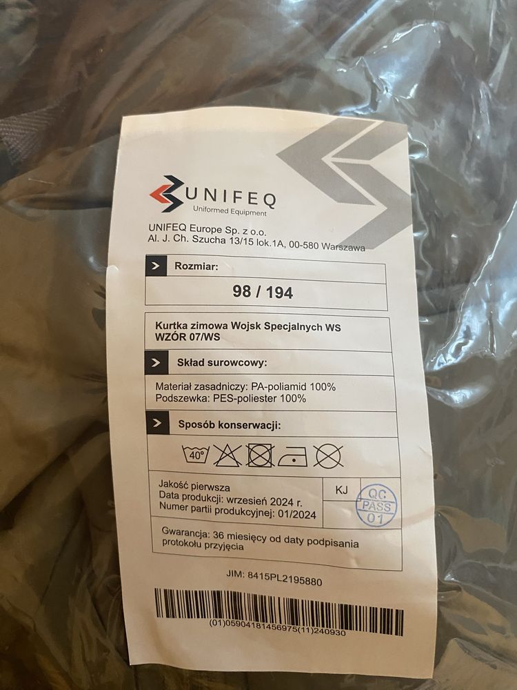 Komplet kurtek zimowych 07/ws