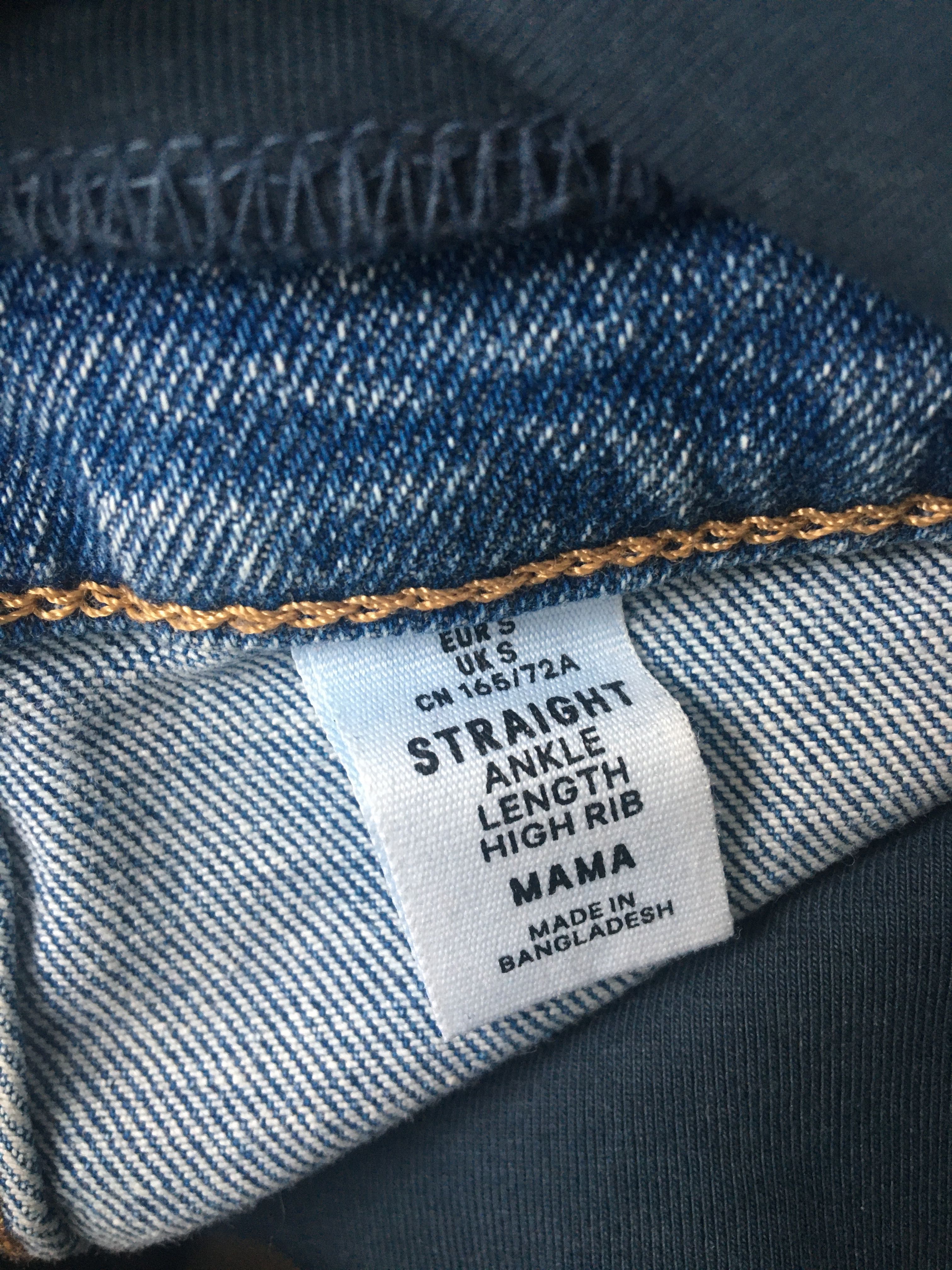 Jeansy ciążowe H&M, rozmiar S