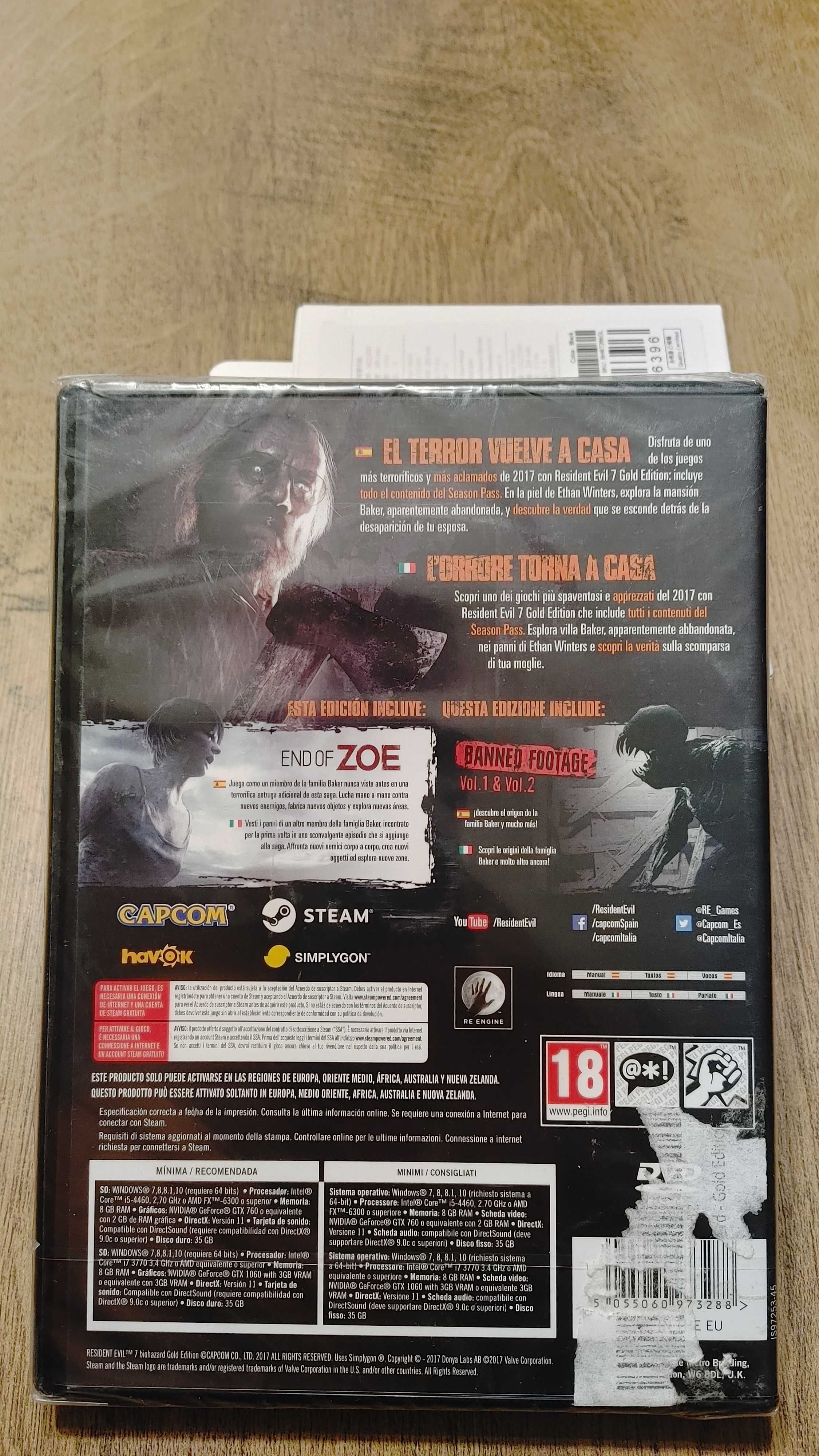 Resident Evil Biohazard Gold Edition PC Nowa gra zapakowana w folii