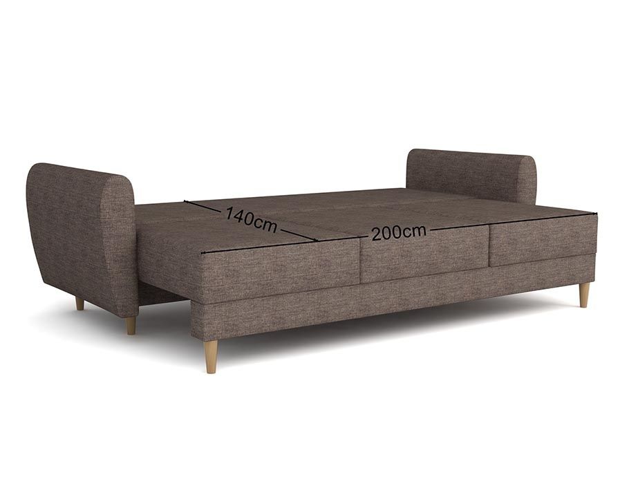 DARMOWA DOSTAWA skandynawska sofa Manstad z funkcją spania welur