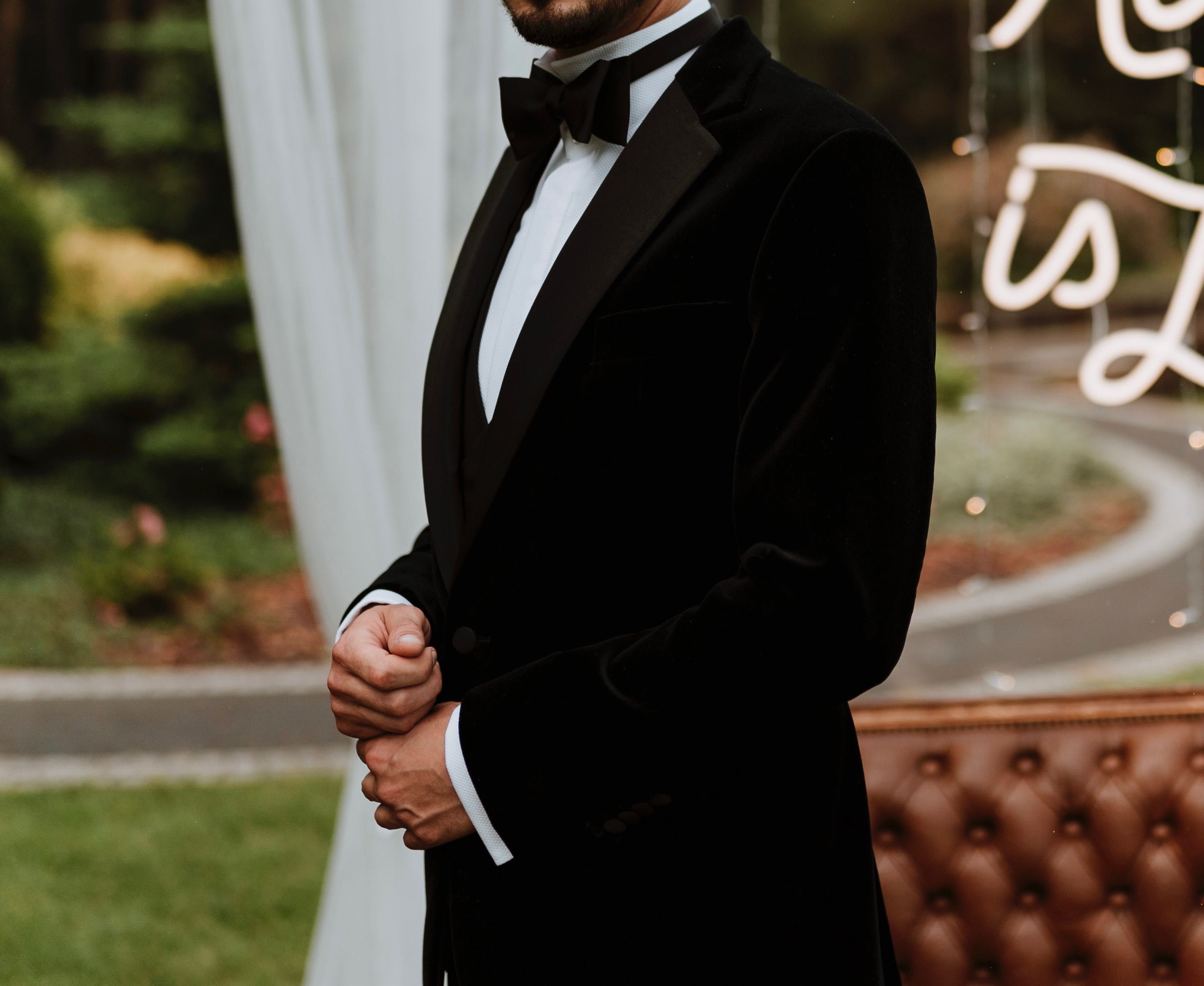 Elegancki smoking męski Tomasz Ossoliński