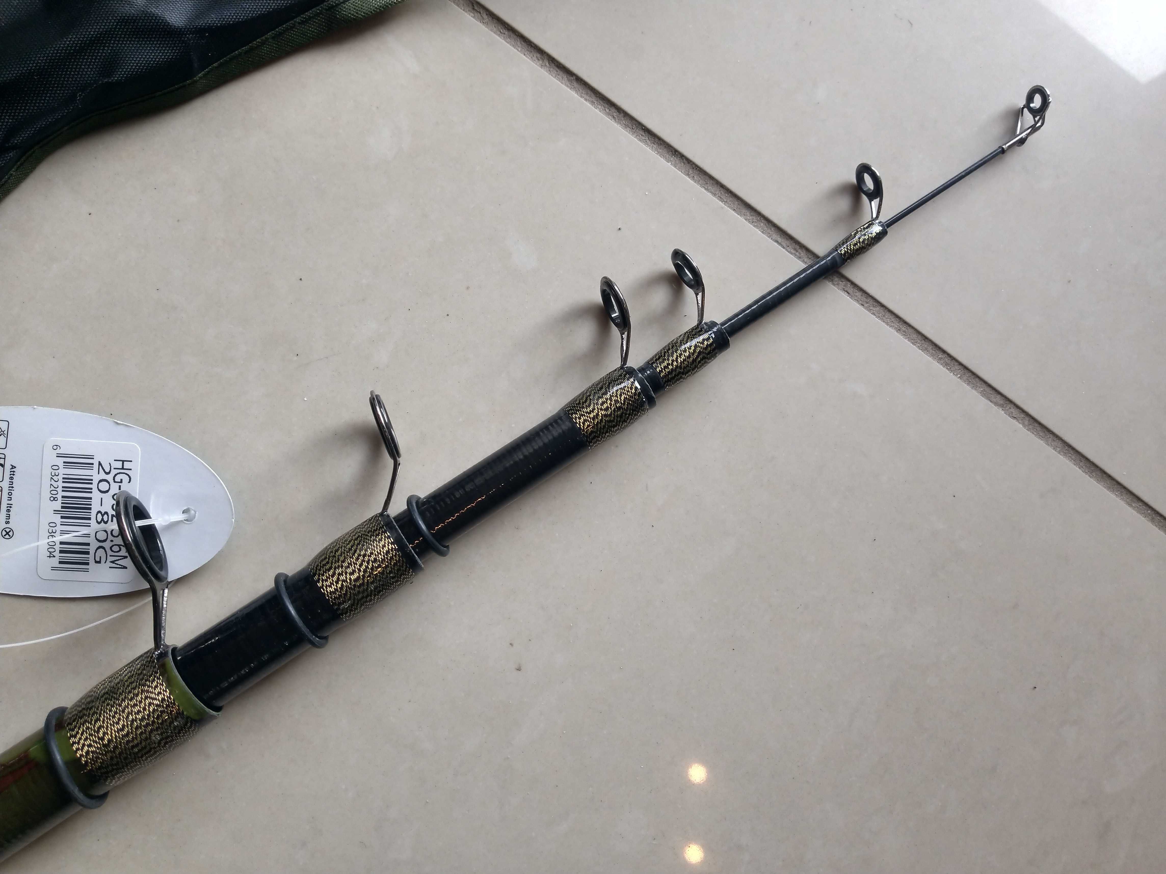 Uniwersalny teleskop Miracle Fish Phantom Camu tekę 3,60m 20-80g