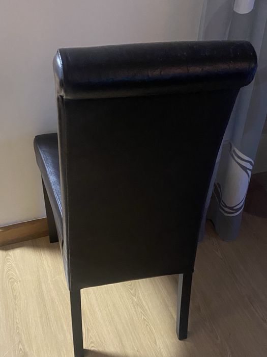 Conjunto 6 cadeiras de pele