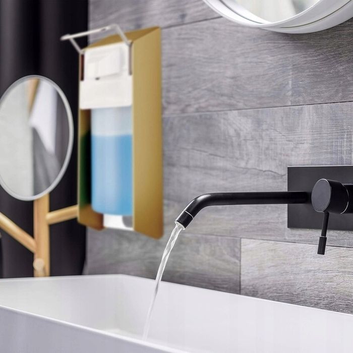 Ręczny Dozownik Do Mydła Plynu Dezynfekującego Na ścianę zloty 500 ml