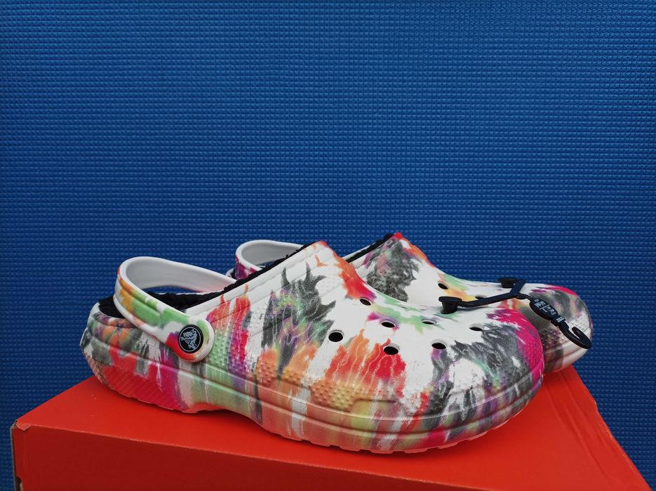 Крокси Crocs Classic Tie-Dye Lined Clog (35-41) Оригінал!