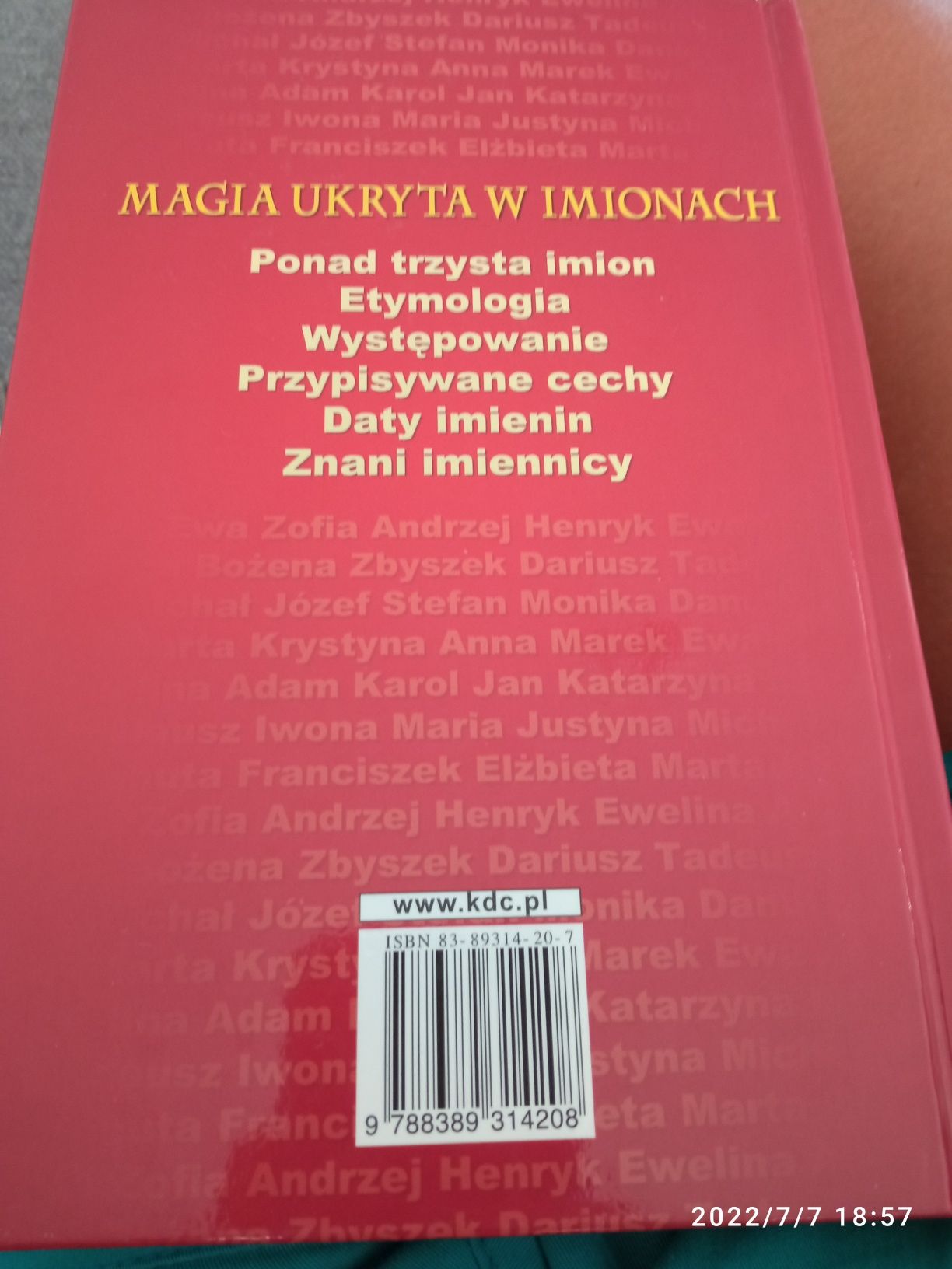 Znaczenie imion - leksykon A. Sieradzkiego