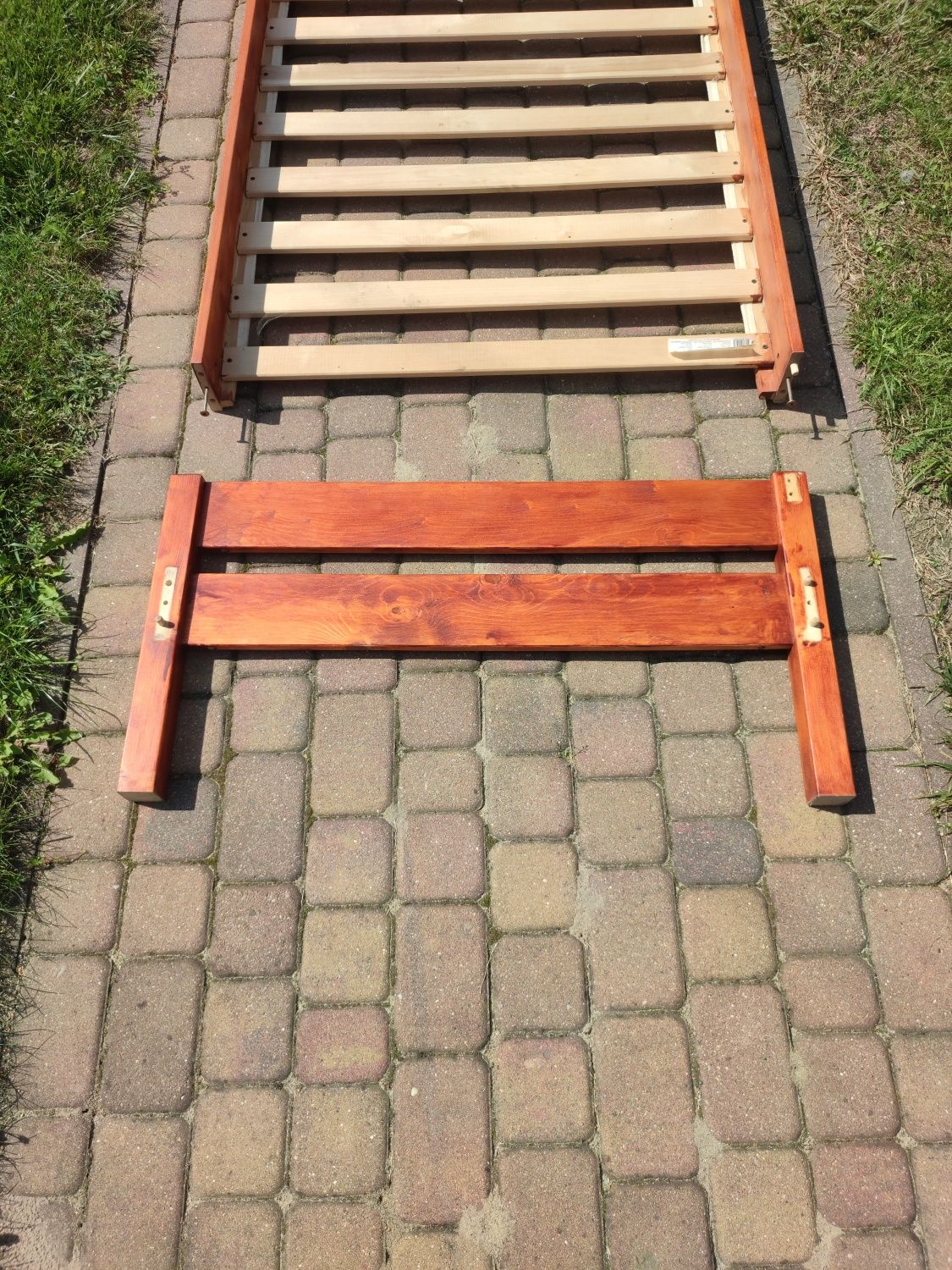 Łóżko drewniane 90x200 + materac