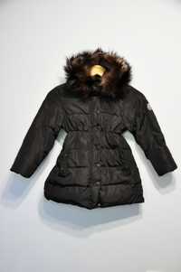 Зимний пуховик пальто на девочку 5-6 лет, рост 110-116 см