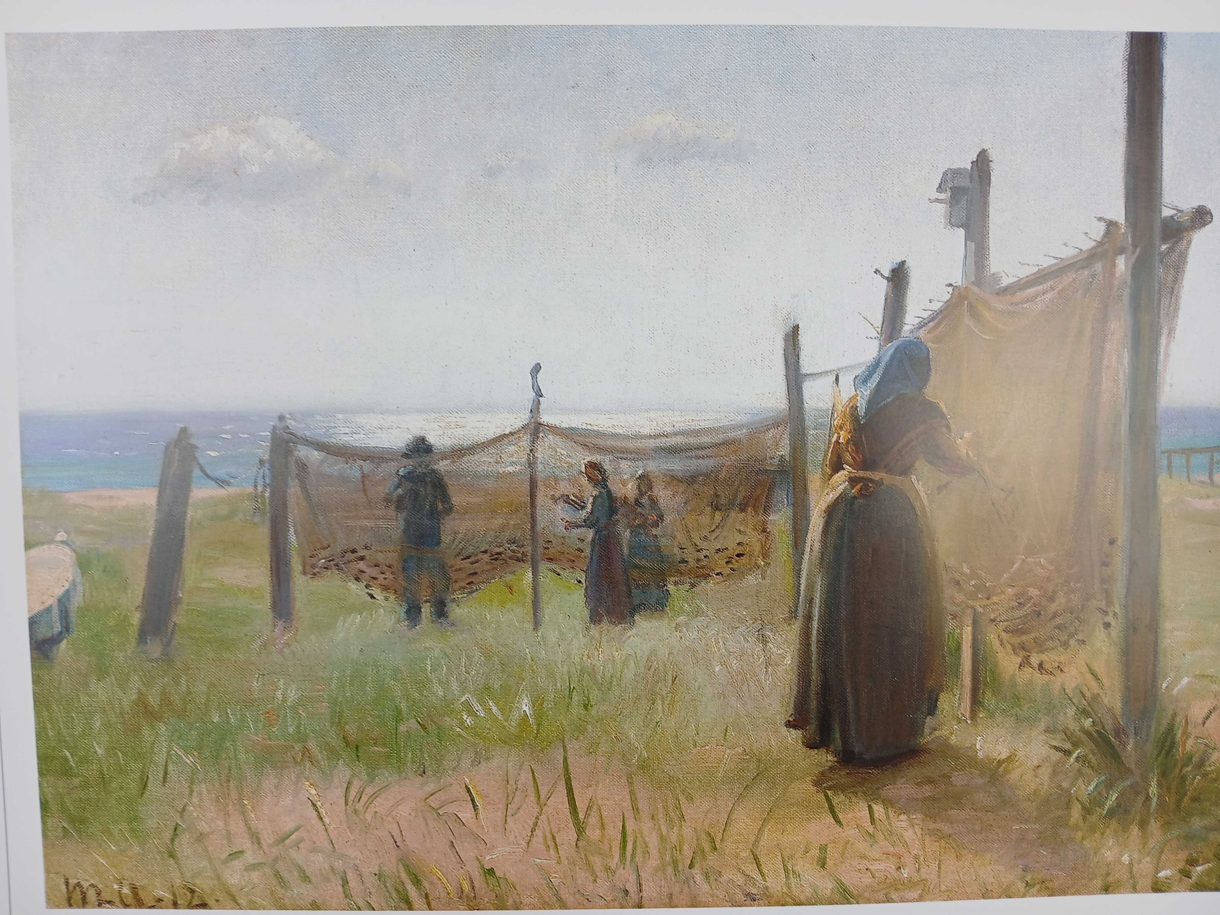 Grafika do oprawy M Ancher På stejlepladsen Lamberths 30x40 Dania Nowa