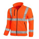 POLAR Bluza Polarowa Robocza Wzmocniona Pomarańczowa HV r. M