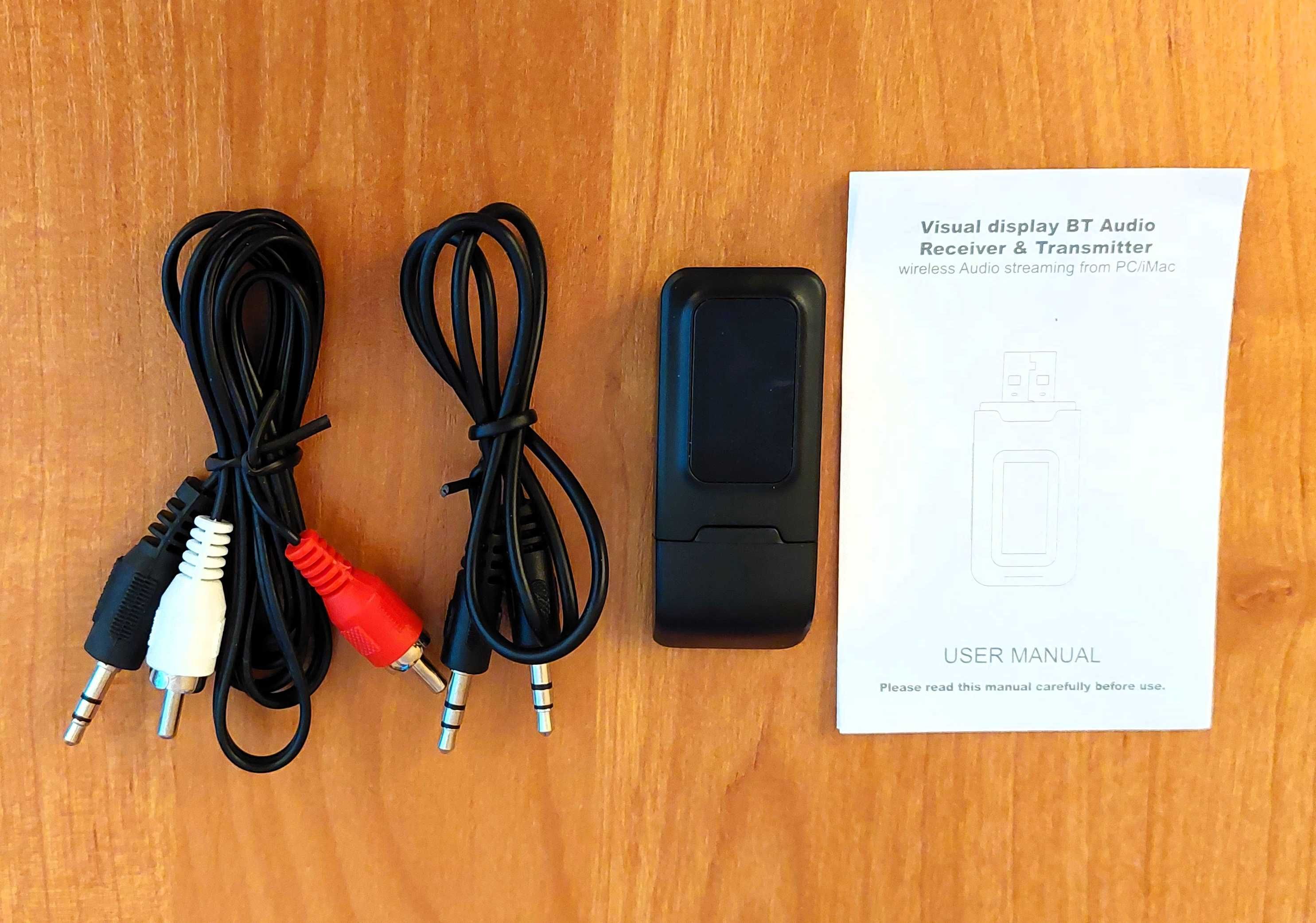 Audio adapter Bluetooth (nadajnik/odbiornik) 2 w1, SBC/AAC/aptX, nowy
