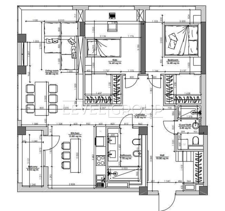 3 кім 105 м.кв. ЖК Chicago central house Антоновича вул. (Горького) 44