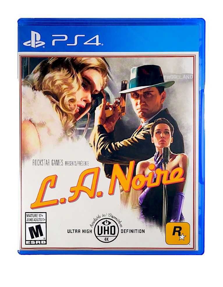 L.A. Noire / Gra PS4 / Nowa Gra w Folii / Import US / Na Płycie