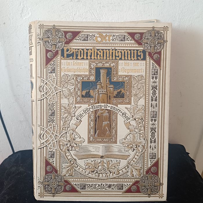 Книга о истории протестантства на немецком языке изделия 1927 г редкая