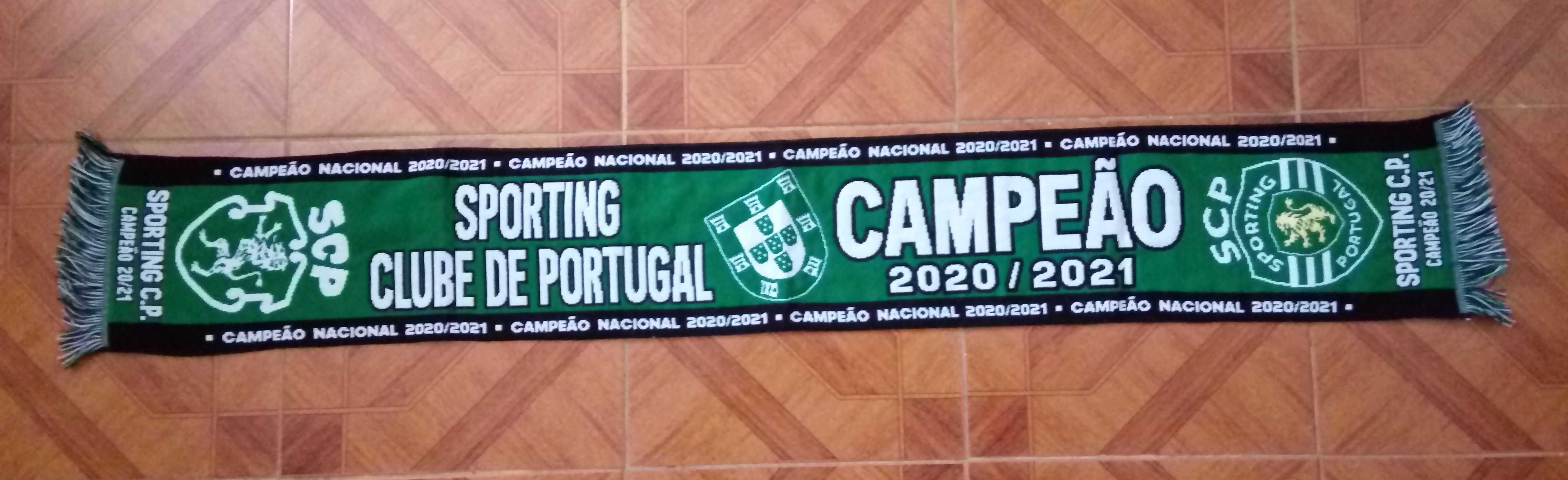 Cachecol Sporting Clube de Portugal - Campeão nacional época 2020/2021