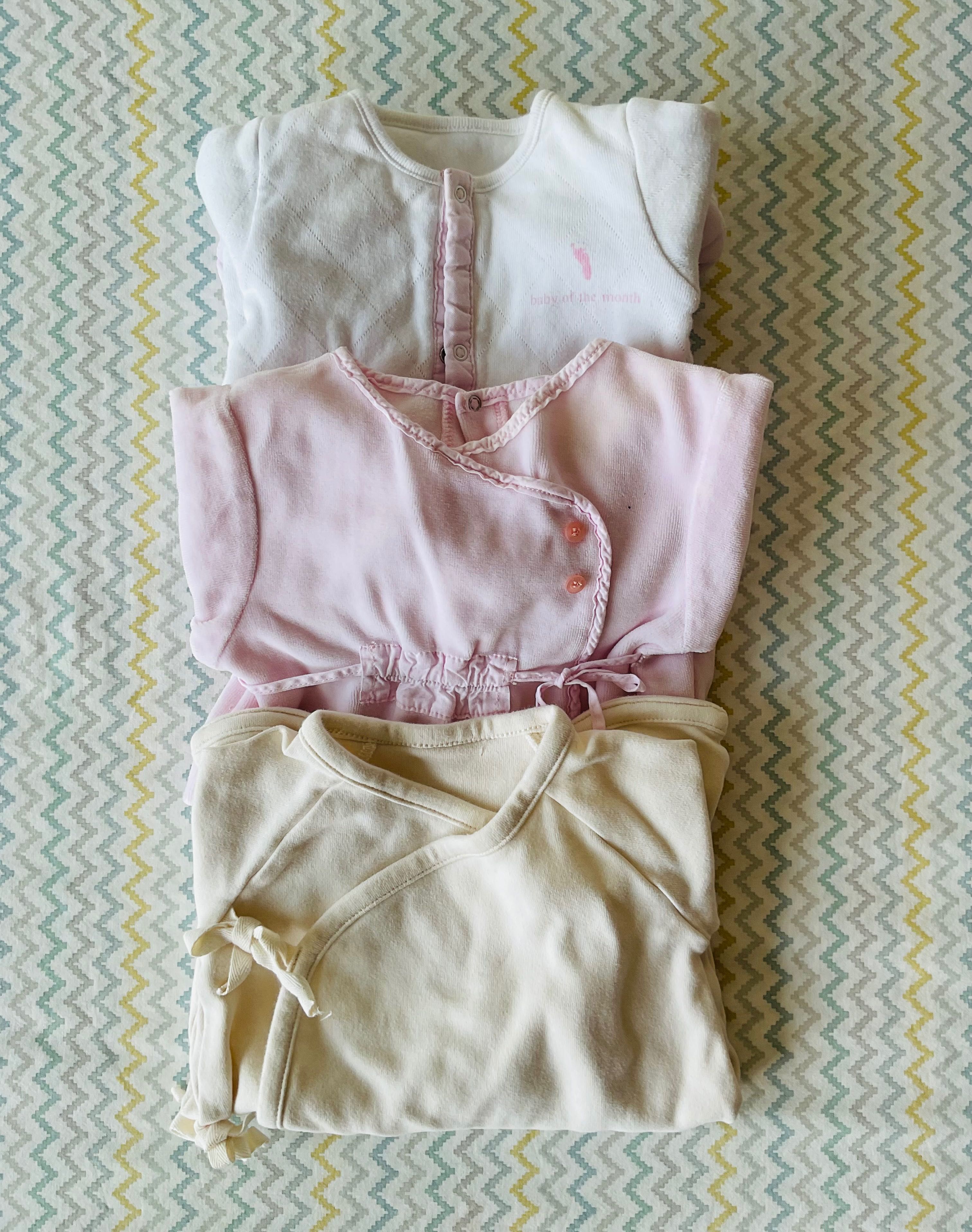 Conjunto de 5 babygrow Knot, Laranjinha + 16 interiores- 0-1 mês
