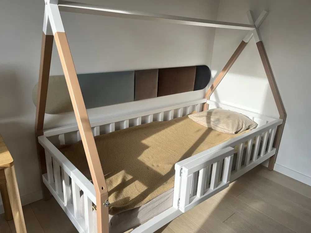 łóżko tipi drewniane