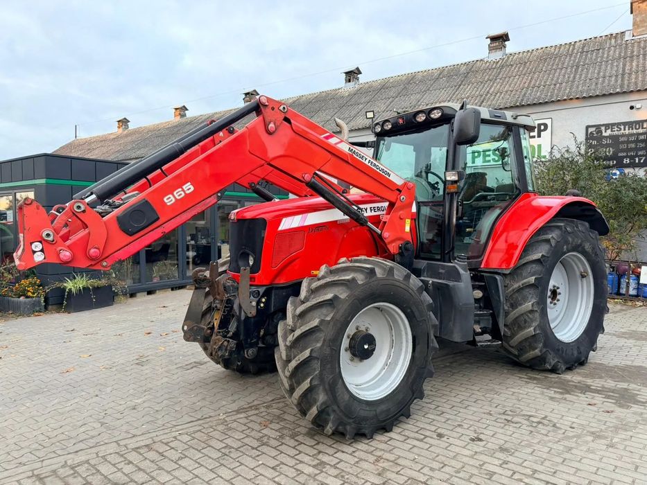 Massey Ferguson 6475 Dyna 6  z oryginalnym ładowaczem MF 965x przedni TUZ i WOM, pneumatyka