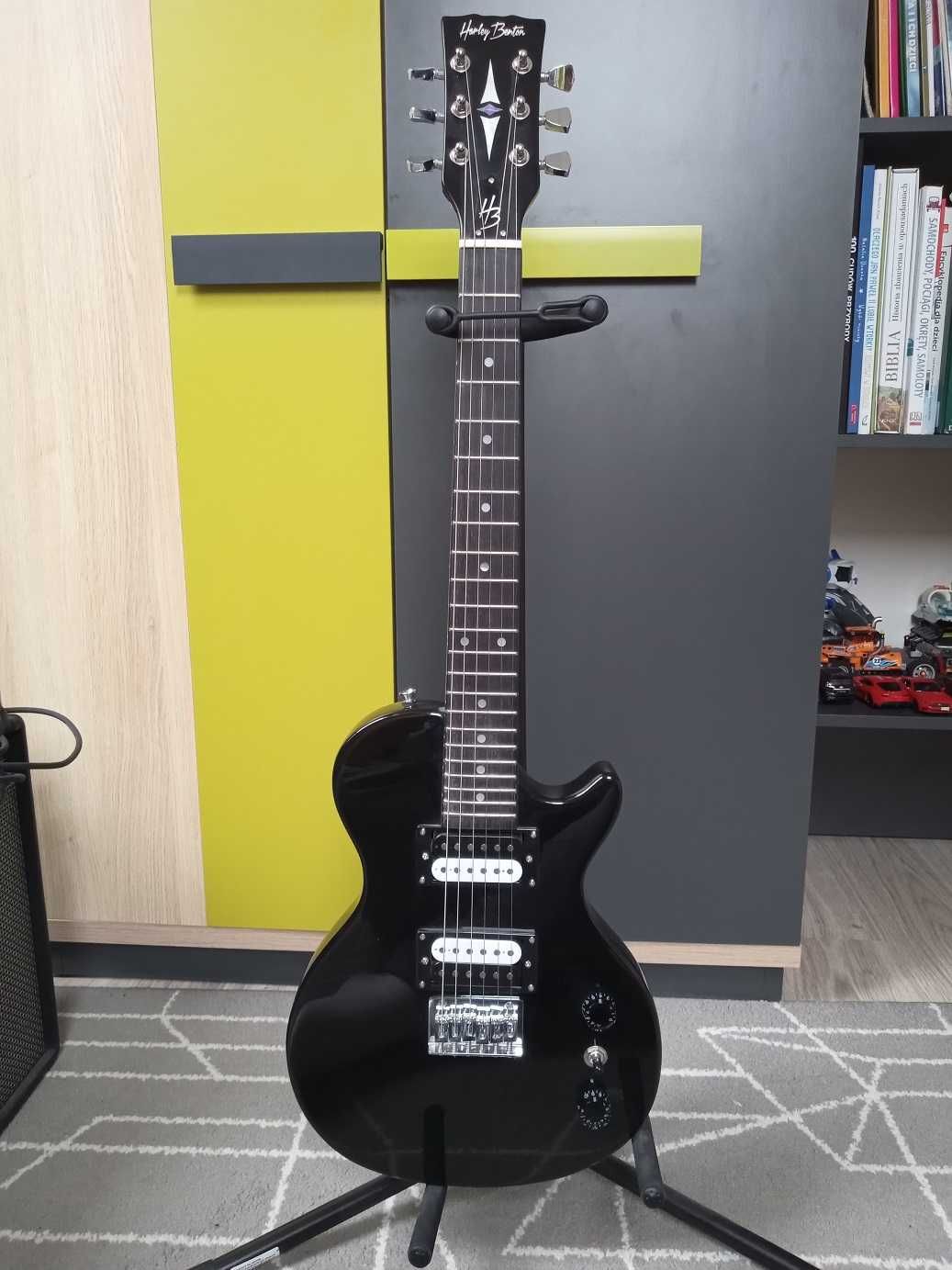 Zestaw Harley Benton Gitara SC-200BK+ wzmacniacz HB-40MFX + akcesoria