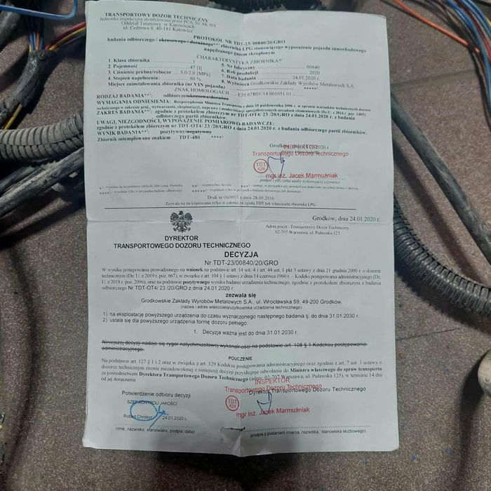 Części instalacji Lpg