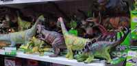 Динозавр мягкий резиновый музыкальный рычит 52см 44407 динозавры