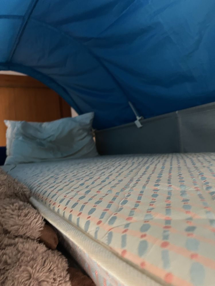Cama beliche mais secretaria mais cobertura para beliche (dossel)