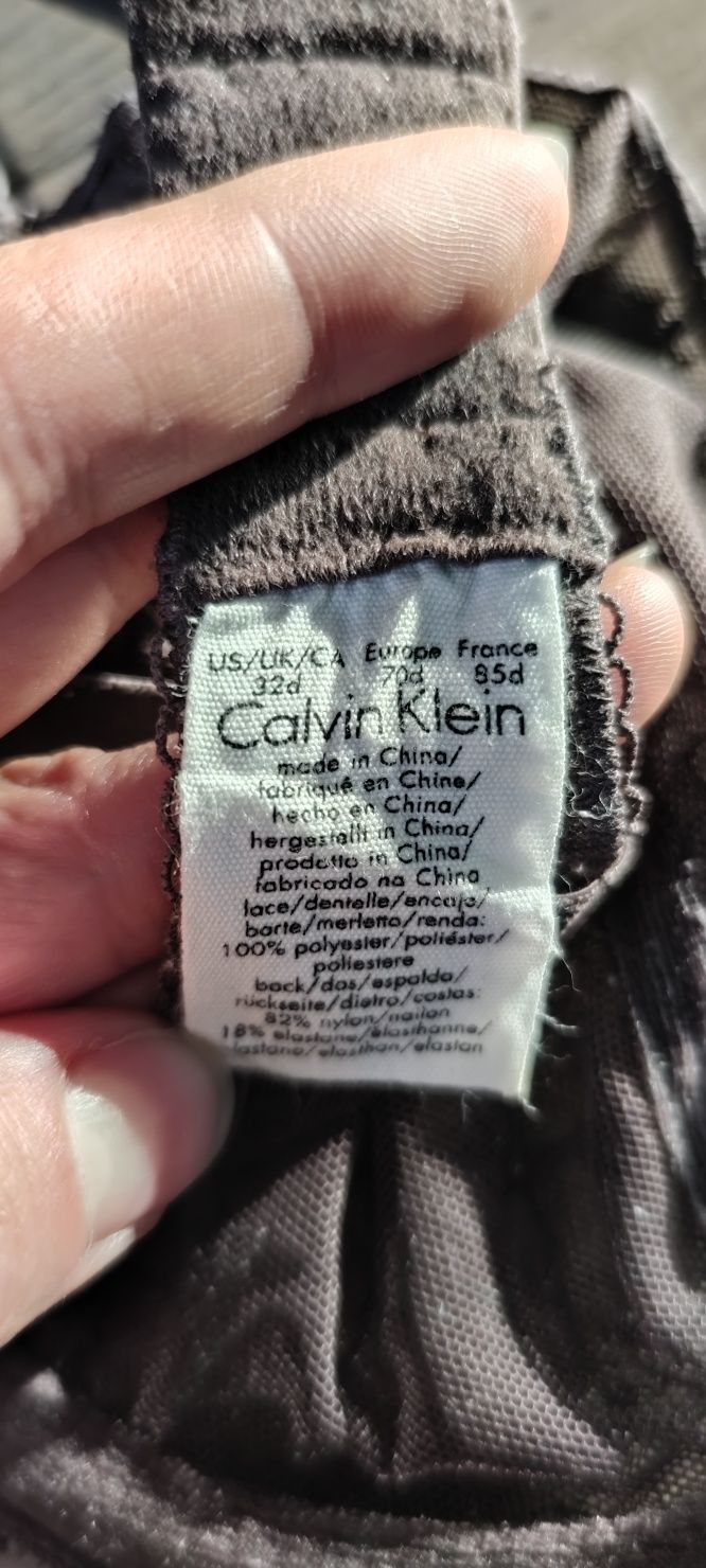 Biustonosz balkonetka Calvin Klein 32D 70D czekolada