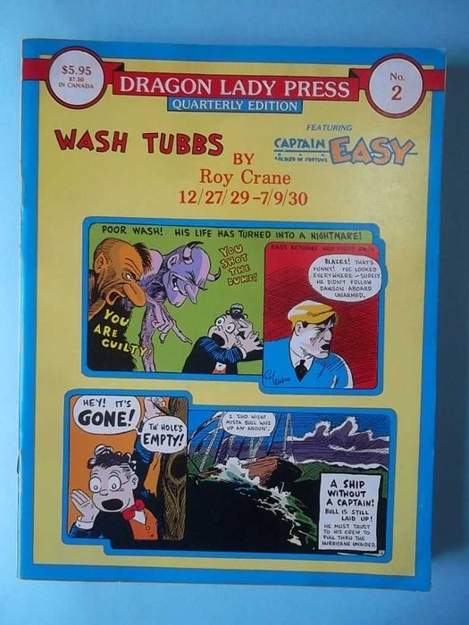 DRAGON LADY PRESS : 7 edições. WASH TUBBS - Roy Crane, e outros.