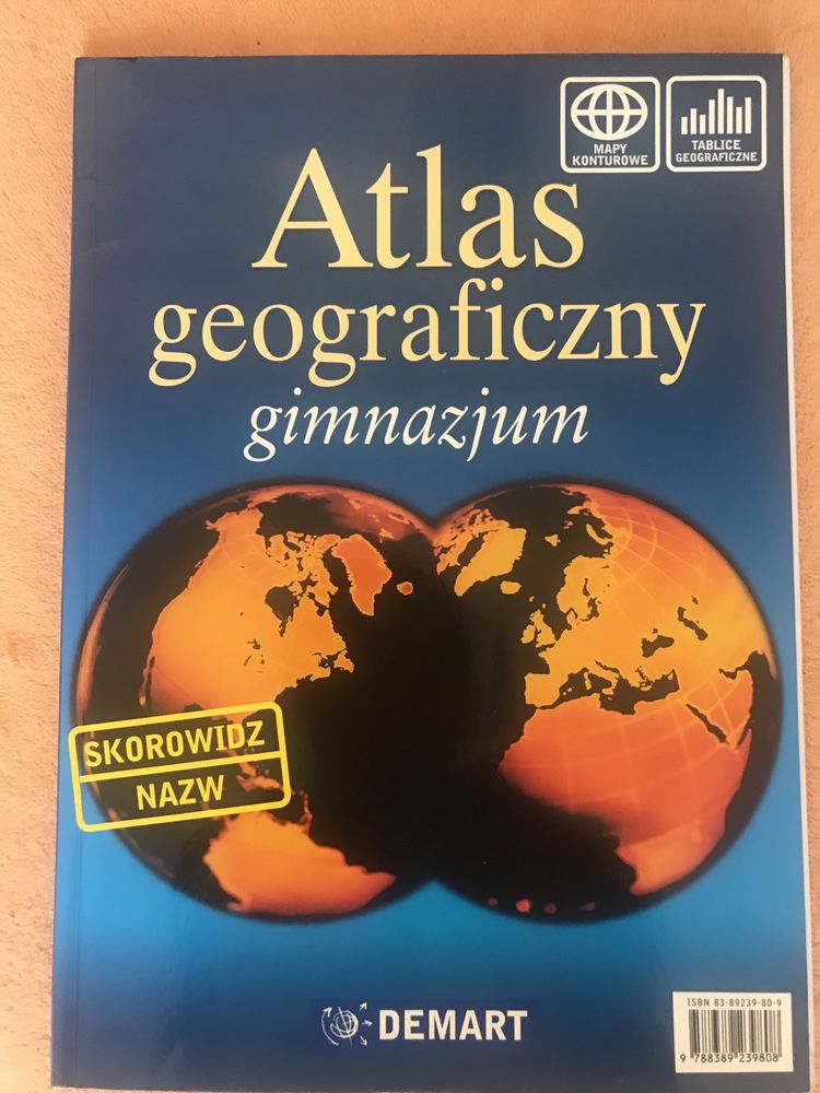 Atlas geograficzny idealny stan