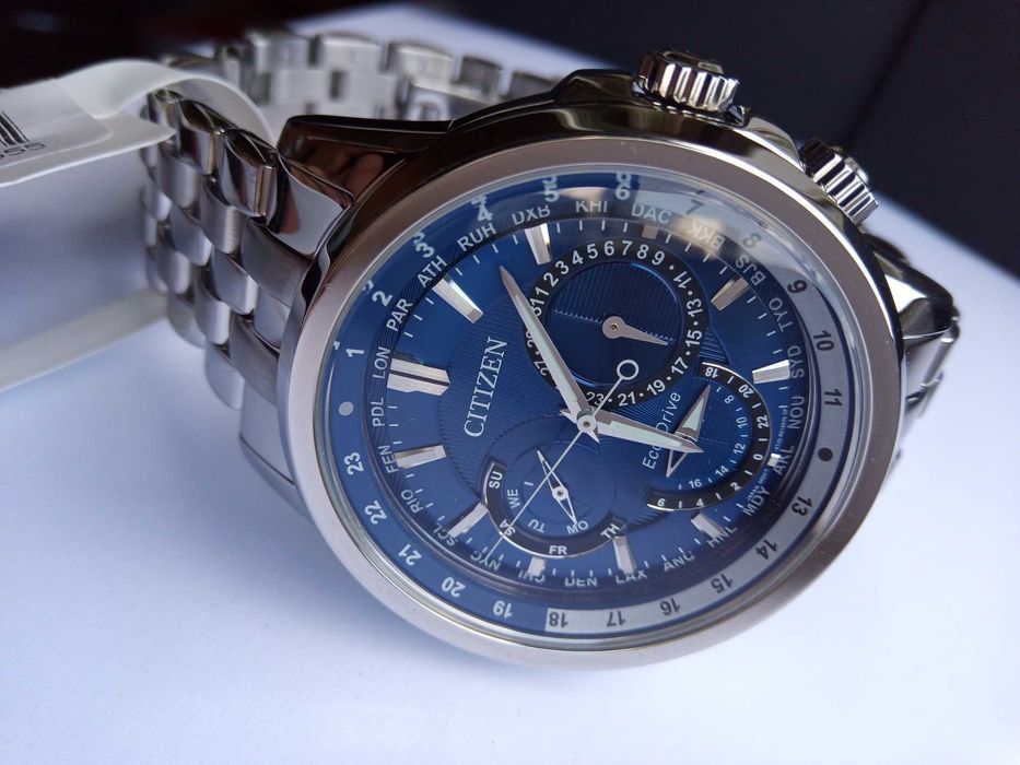 Японские мужские часы Citizen Eco-Drive BU2021-51L. Солнечная батарея