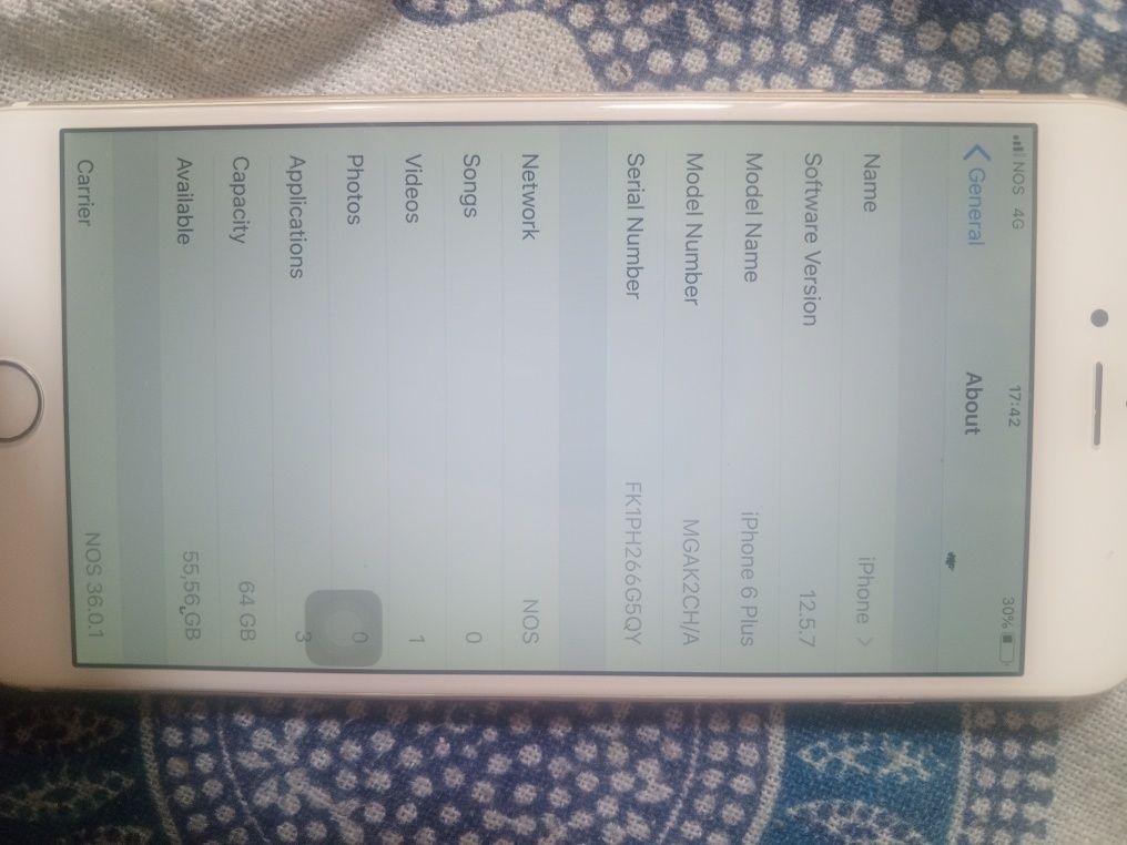 Iphone 6 plus 4G LTE Network 64gb