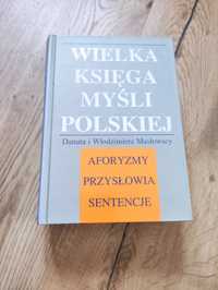 Książka wielka księga myśli polskiej